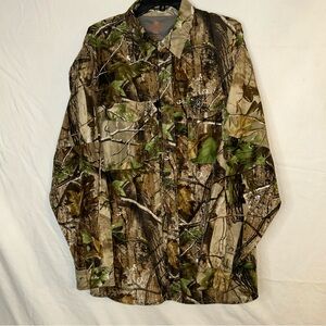 Green and Brown Lightweight Camouflage Shirt‎ Jacket